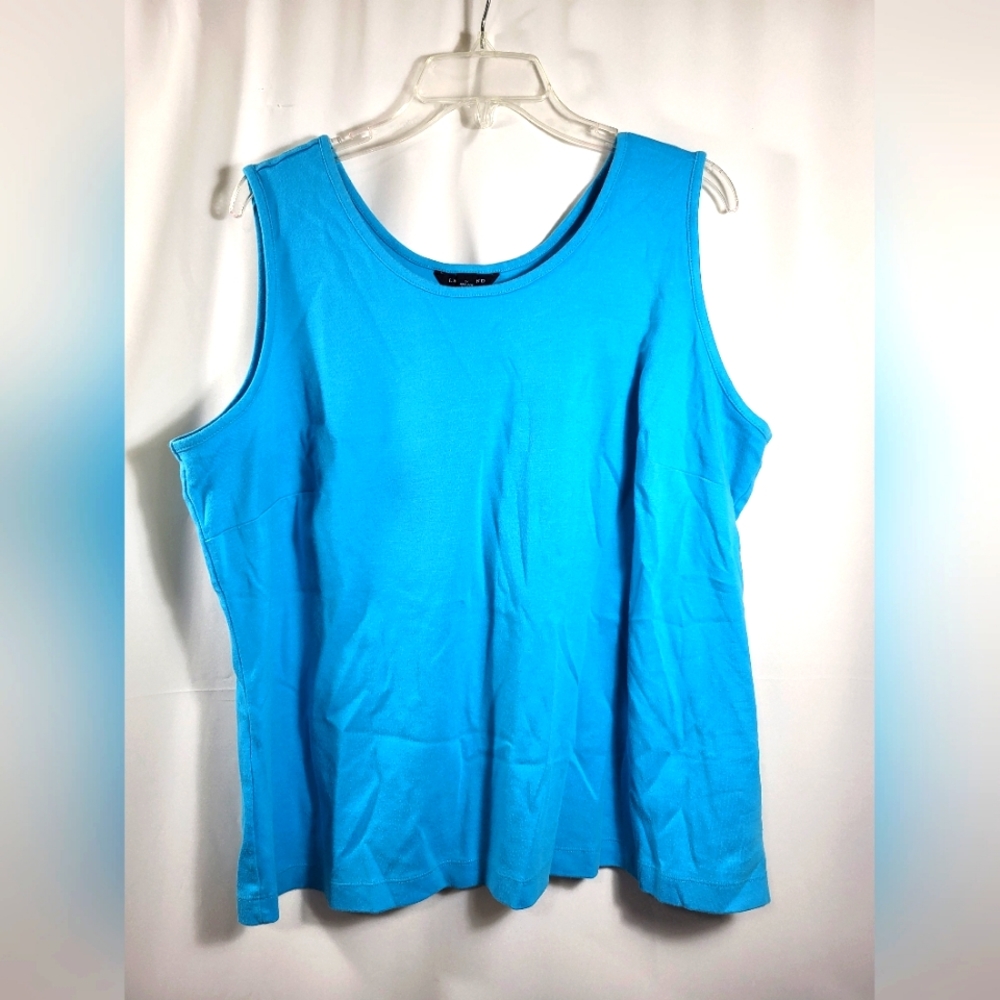 Lands' End blue tank top women's 2X #178